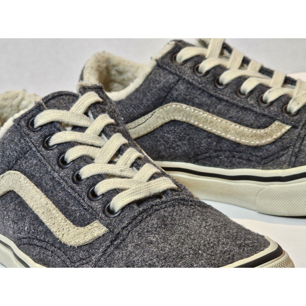 Madewell x Vans® Old Skool Lace-Up Sneakers in Gray Flannel and Sherpa Mens 6